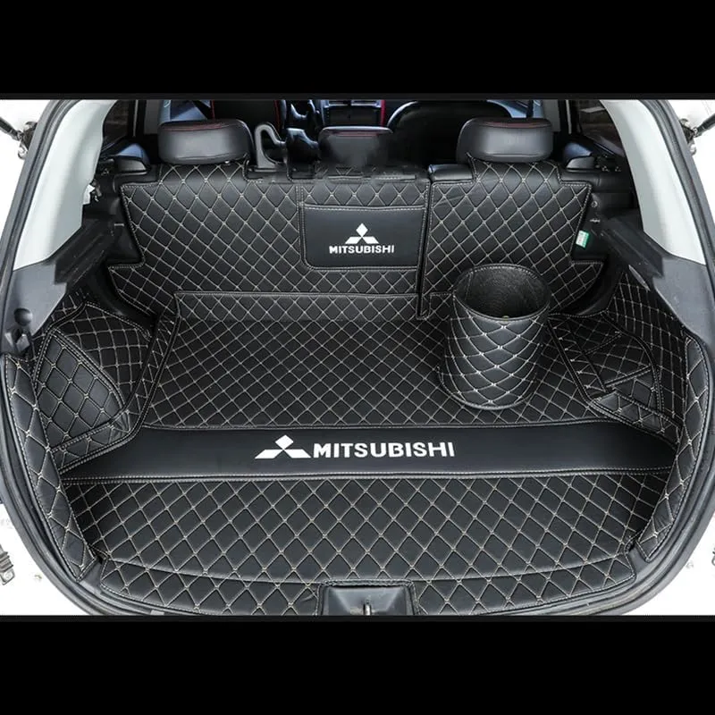 Car Boot Liner Protector for Mitsubishi Outlander EX 2010 2011 2012, Resistant Easy to Install Premium Car Accessory,B Black