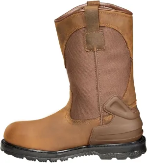 Carhartt Heritage Men's 11" Waterproof Steel Toe Wellington Work Boot, Brown - 10.5 W