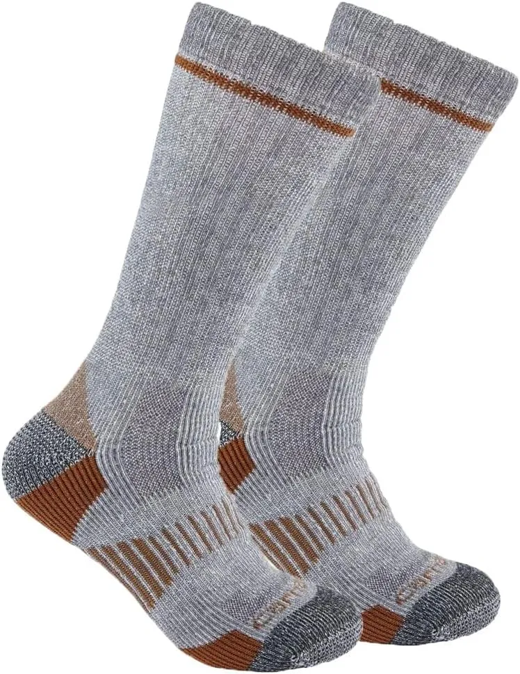 Carhartt Men's Midweight Synthetic-Wool Blend Sock 2 Pack