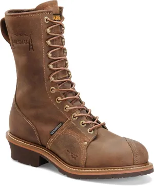 Carolina Boots Linesman 10" Composite Toe Waterproof Work Boot for Men - Durable, Slip-Resistant, Ideal for Construction & Outdoor Work