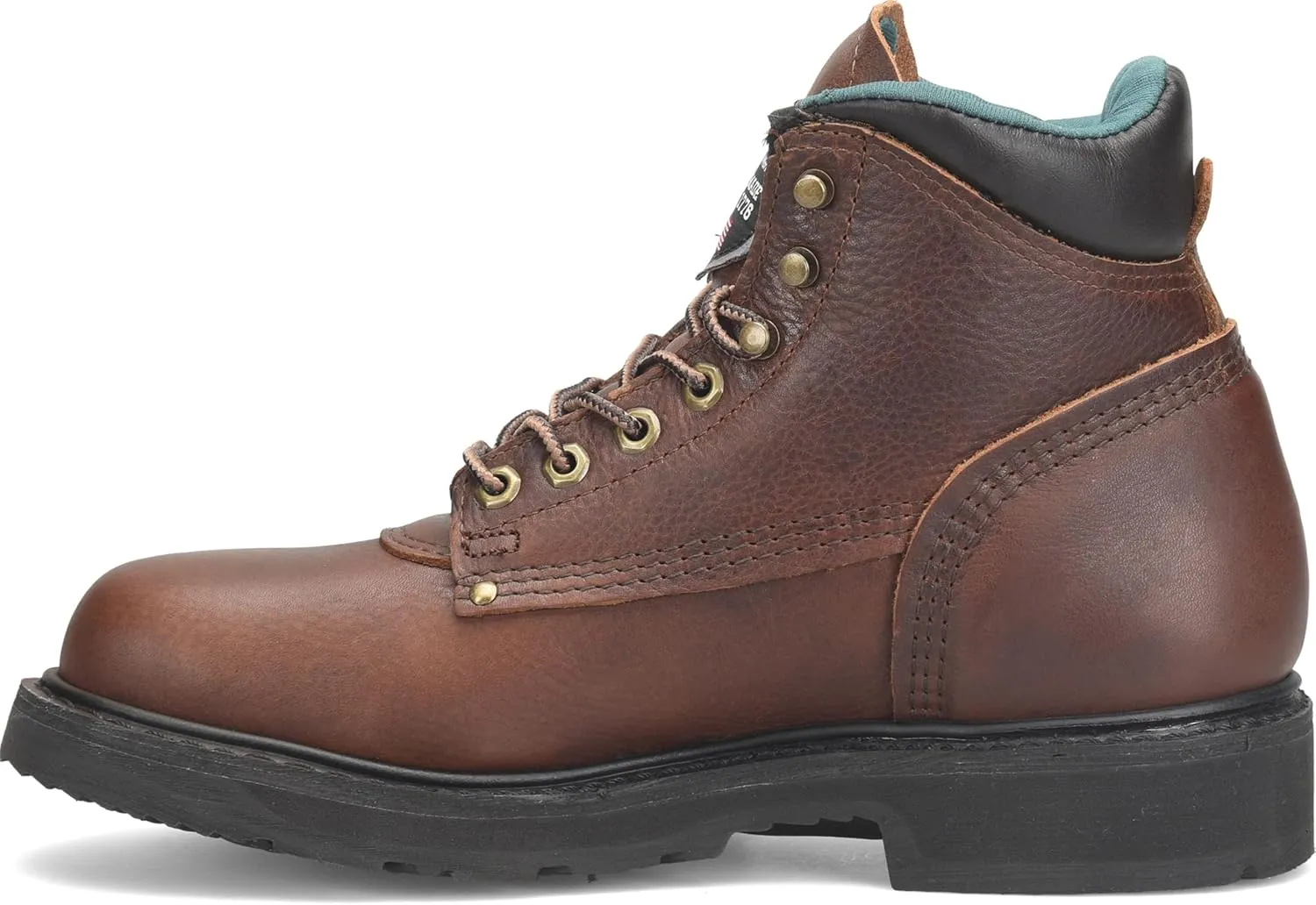 Carolina Boots Sarge 6" Soft Toe Work Boots for Men - Amber Gold Leather, AG7 Footbed, EH Rated, DRI-LEX Lining, Durable Comfort
