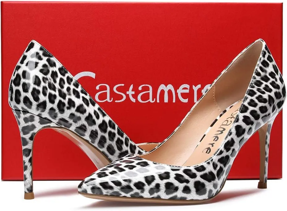 Castamere High Heels Womens Pointed-Toe Slip-on Pumps 8.5CM Stiletto Heel Shoes