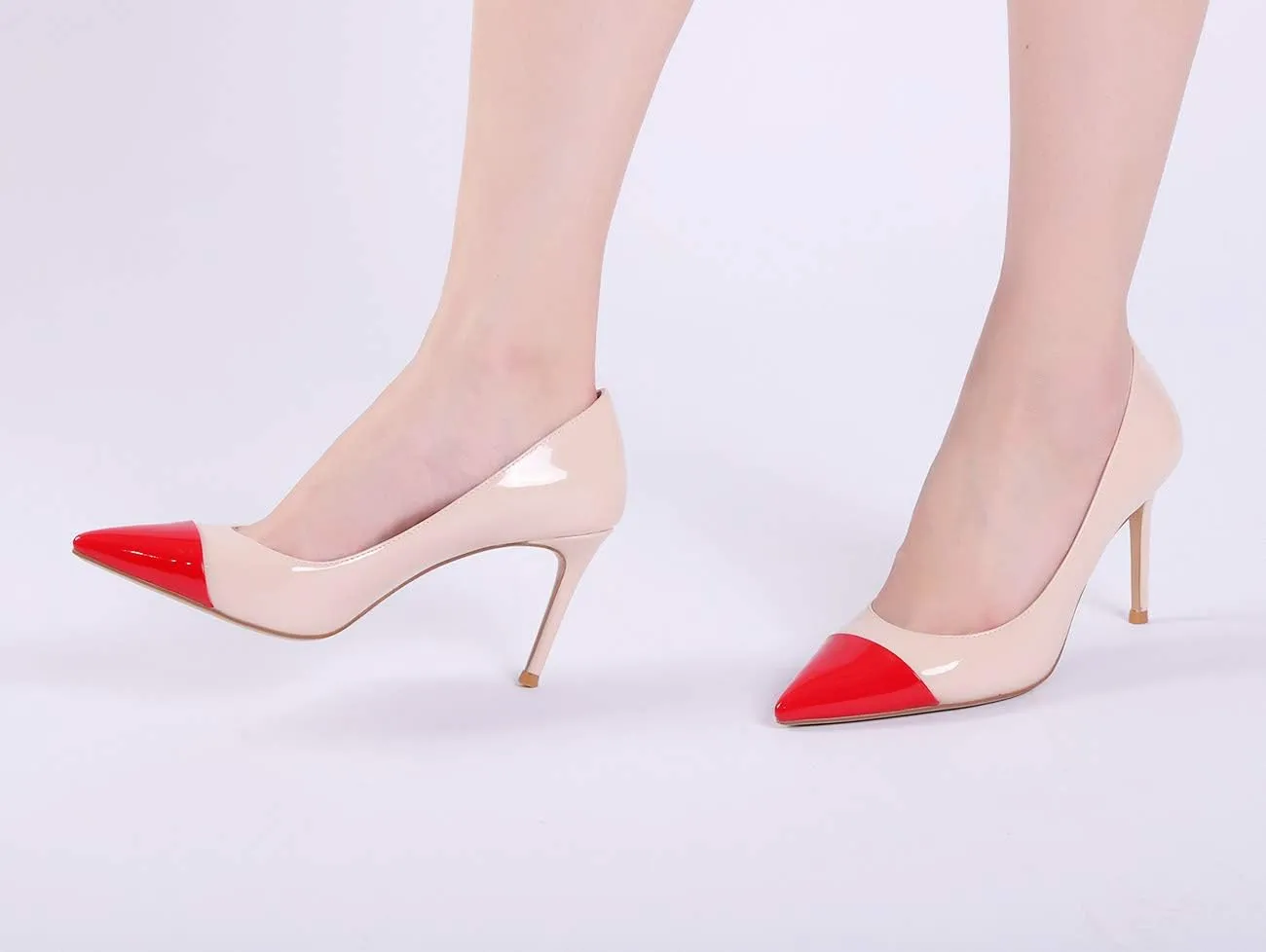 Castamere High Heels Womens Pointed-Toe Slip-on Pumps 8.5CM Stiletto Heel Shoes