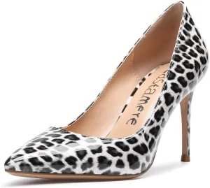 Castamere High Heels Womens Pointed-Toe Slip-on Pumps 8.5CM Stiletto Heel Shoes