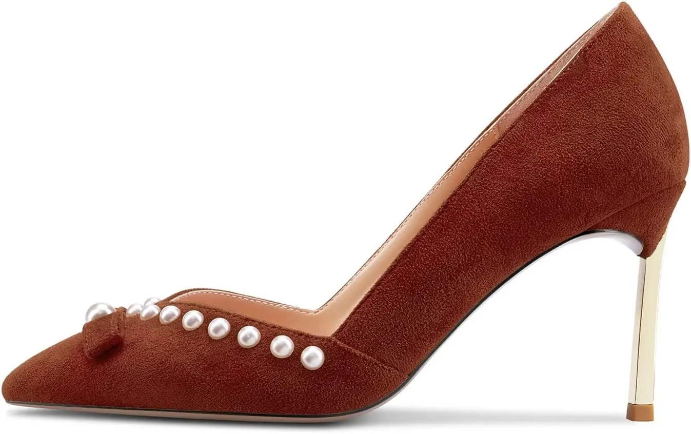 Castamere High Stiletto Heel Pointed Toe Pumps Slip-on Sexy Classic 3.3 Inches Heels