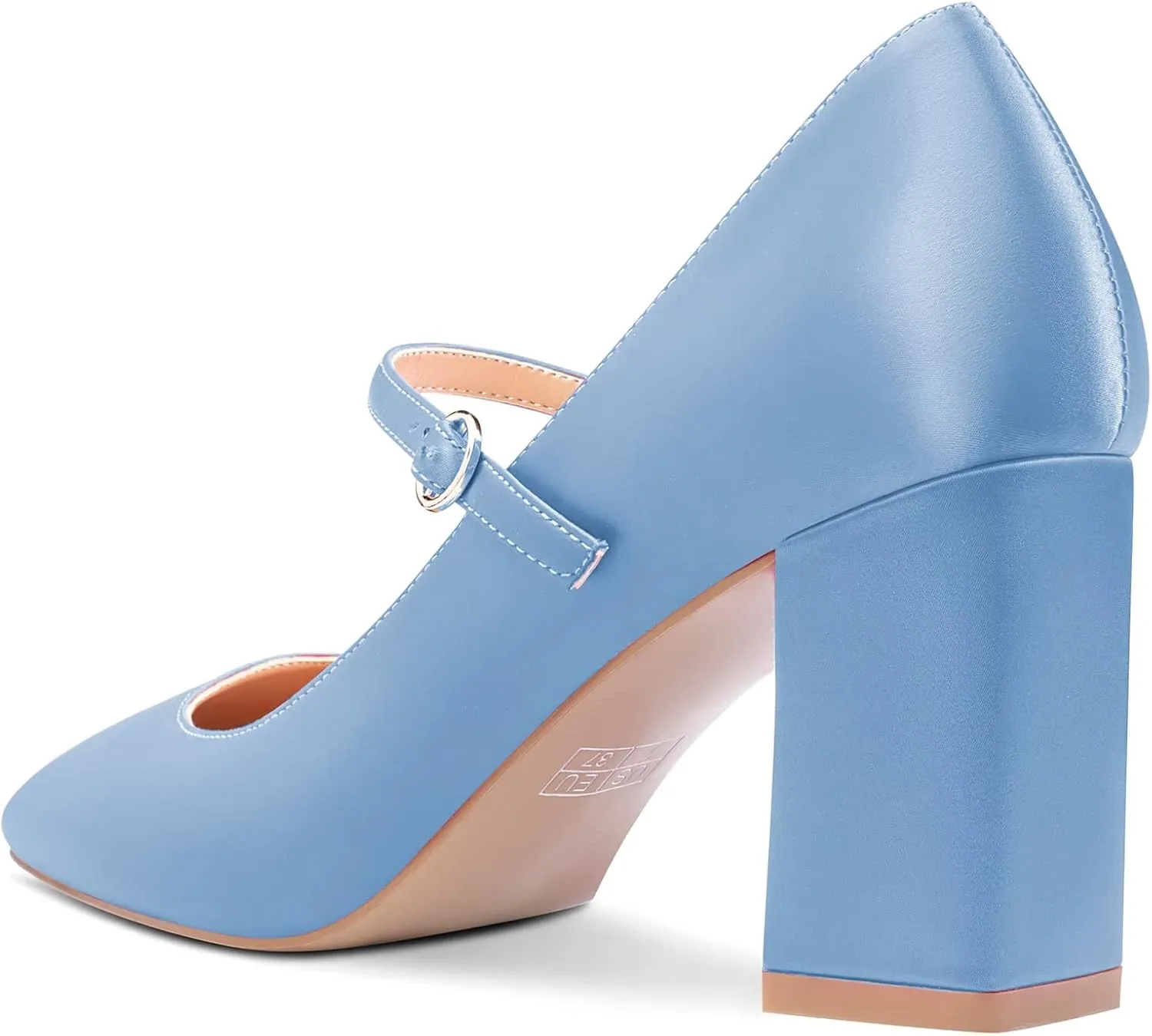 Castamere Women Chunky Block High Heel Square Toe Pumps Mary Jane Shoes Wedding Party Dress