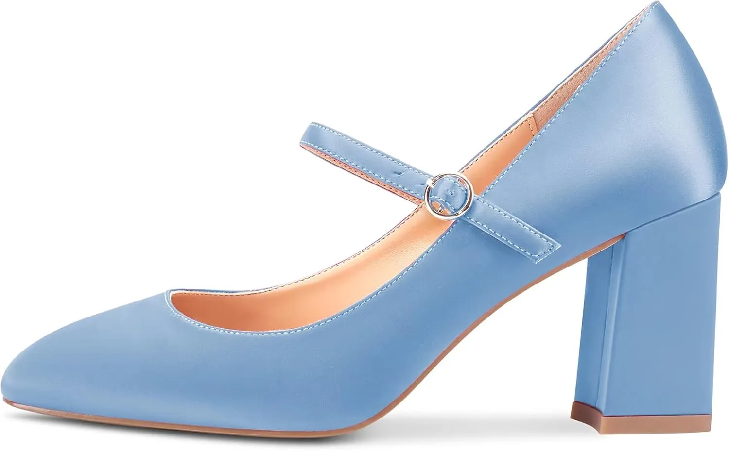 Castamere Women Chunky Block High Heel Square Toe Pumps Mary Jane Shoes Wedding Party Dress