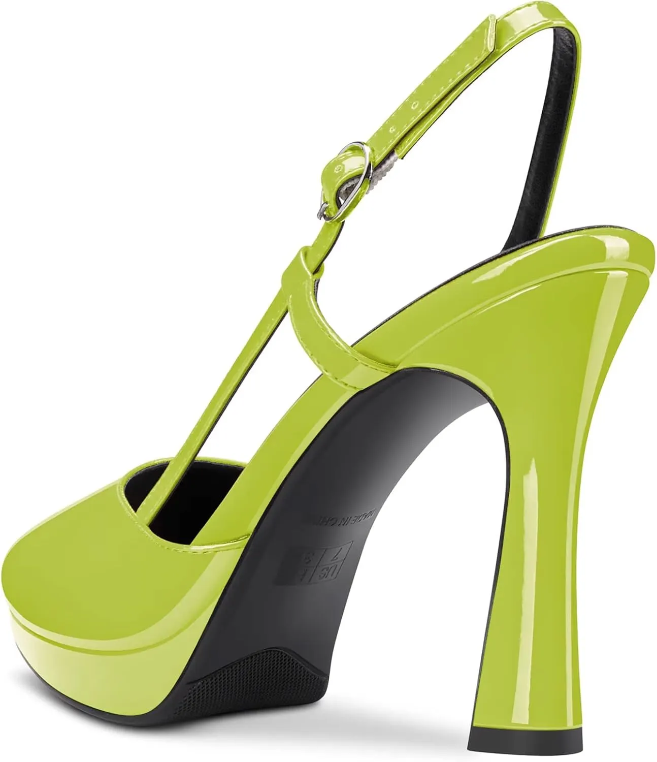 Castamere Women High Stiletto Platform Heel Pointed Toe Slingback Slip-on Pumps Wedding Dress 3.9 Inches Heels