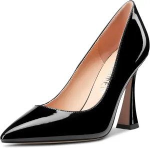 Castamere Women Stiletto High Heel Pointed Toe Slip-on Pumps Sexy Dress Classic 3.9 Inches Heels