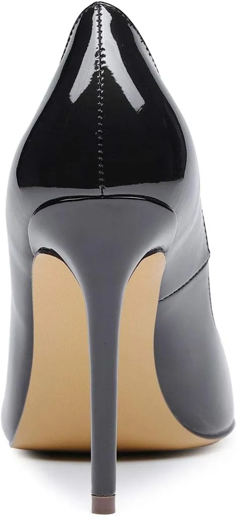 Castamere Womens High Heels Pointed-Toe Slip-on Stilettos Pumps 4Inch Heel Shoes