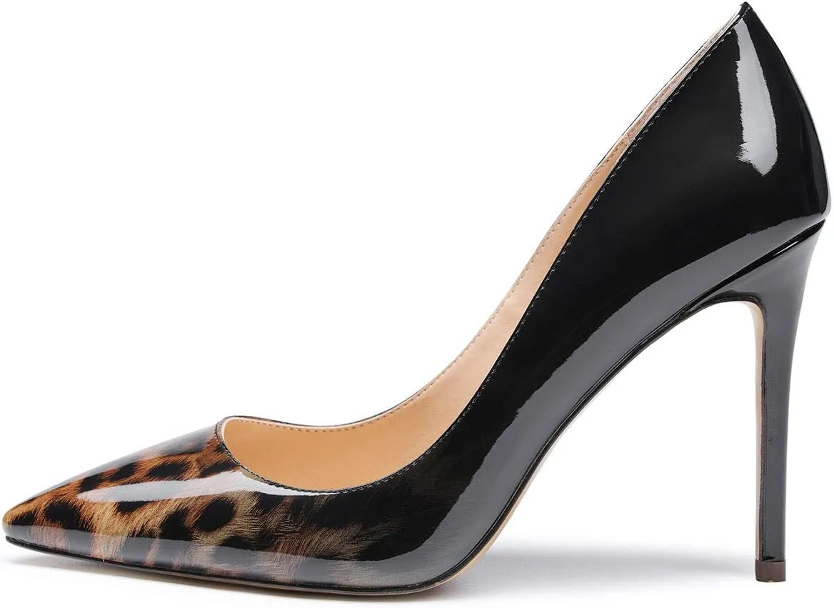 Castamere Womens High Heels Pointed-Toe Slip-on Stilettos Pumps 4Inch Heel Shoes