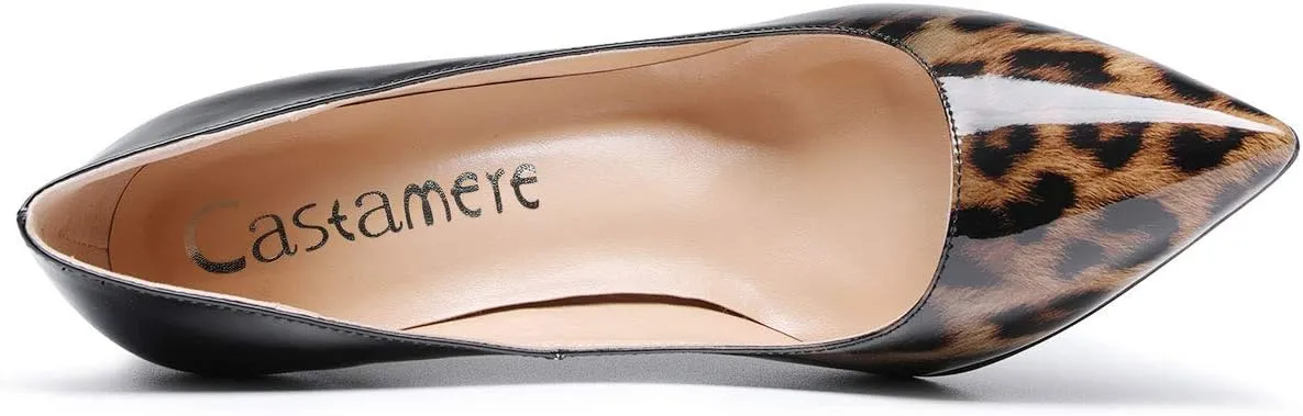Castamere Womens High Heels Pointed-Toe Slip-on Stilettos Pumps 4Inch Heel Shoes