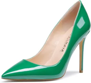 Castamere Womens High Heels Pointed-Toe Slip-on Stilettos Pumps 4Inch Heel Shoes