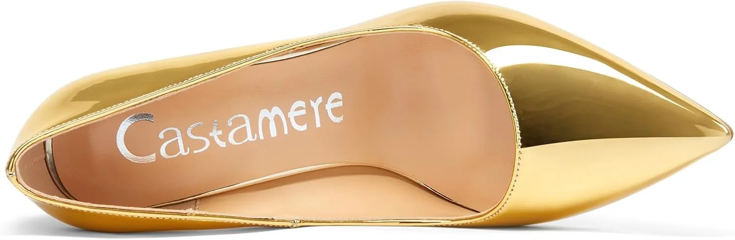 Castamere Womens High Heels Pointed-Toe Slip-on Stilettos Pumps 4Inch Heel Shoes