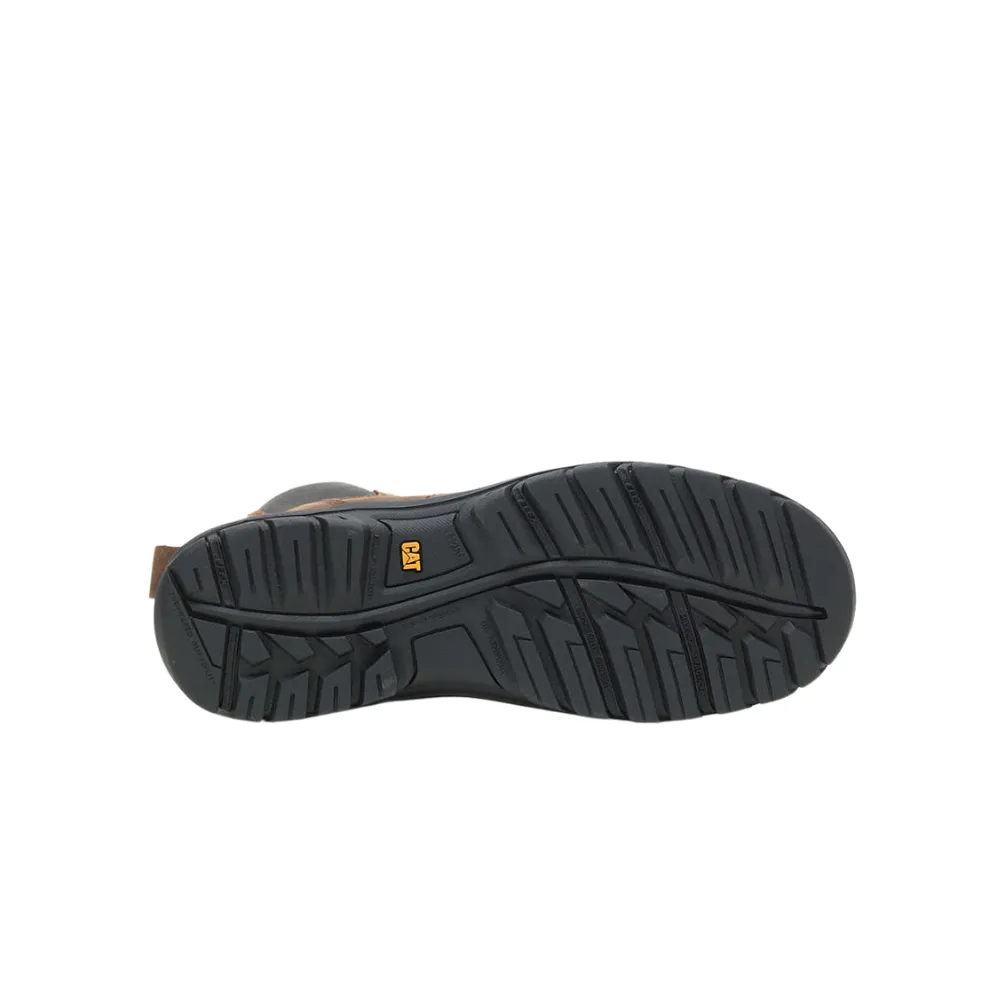 Caterpillar Men's Wheelbase Steel Toe Work Boot – Clay, Leather, Slip-Resistant, Durable Safety Boot