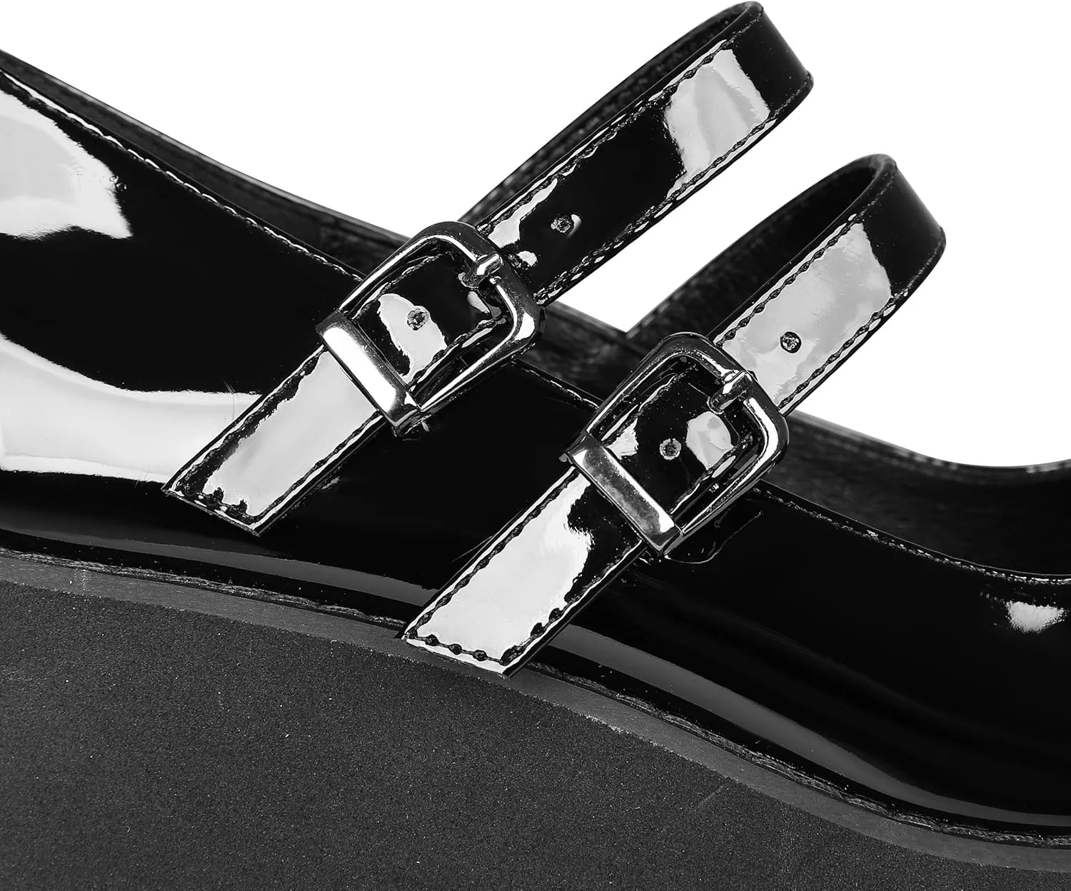 CELNEPHO Mary Jane Shoes Women Cute Ankle Strap Platform Wedge High Heel Pumps Gothic Party Dress Shoes for Women