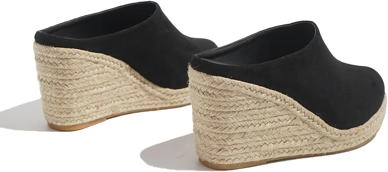 Chic Espadrille Wedge Sandals for Women - Comfortable Closed Toe Design, Easy Slip-On Access, Ideal for Casual Summer Wear & Stylish Outfits TDLEL1