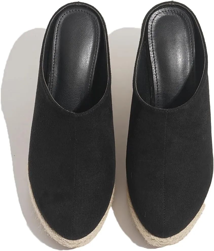 Chic Espadrille Wedge Sandals for Women - Comfortable Closed Toe Design, Easy Slip-On Access, Ideal for Casual Summer Wear & Stylish Outfits TDLEL1