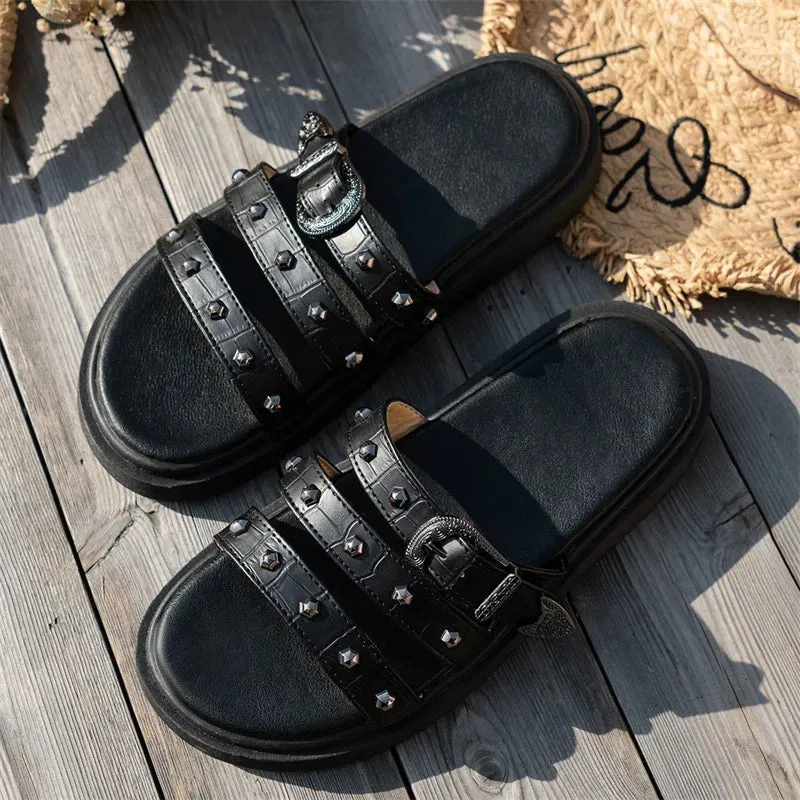 Chic Platform Slide Slippers