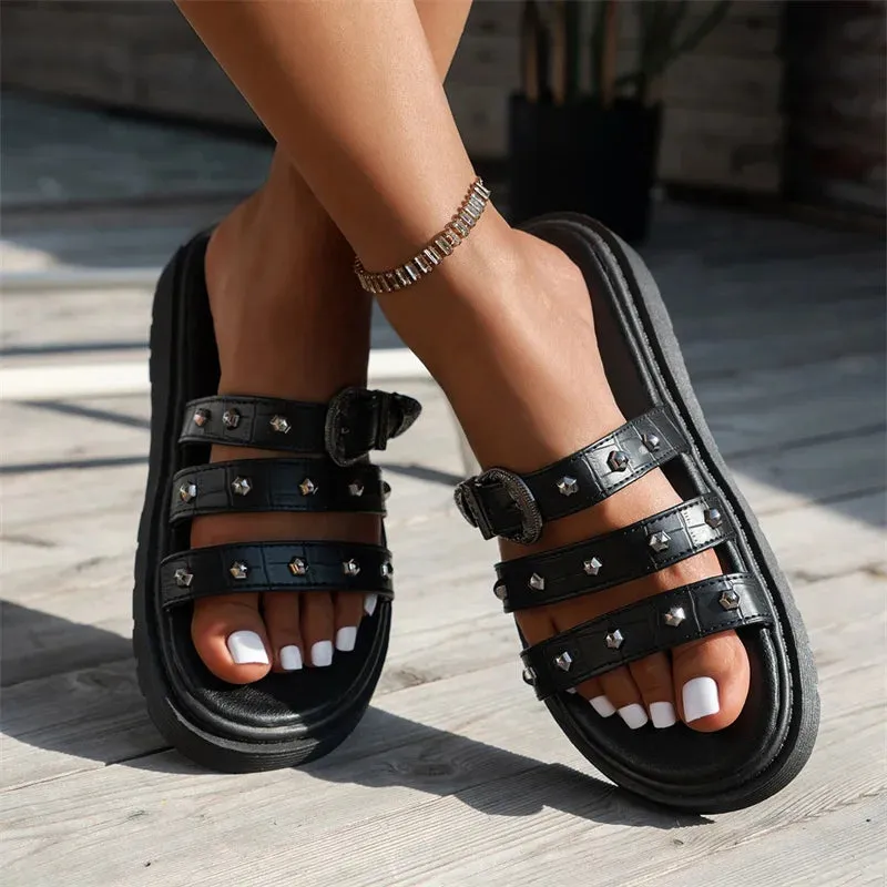 Chic Platform Slide Slippers