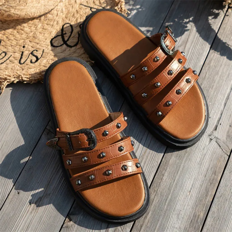 Chic Platform Slide Slippers