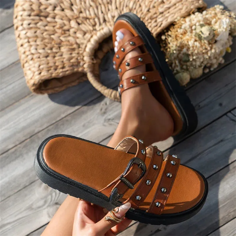 Chic Platform Slide Slippers