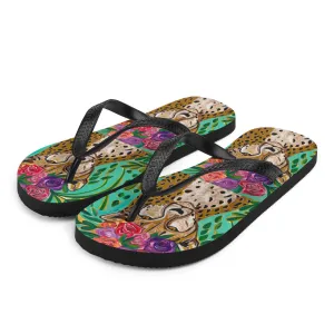 Chyka Cheetah Flip-Flops