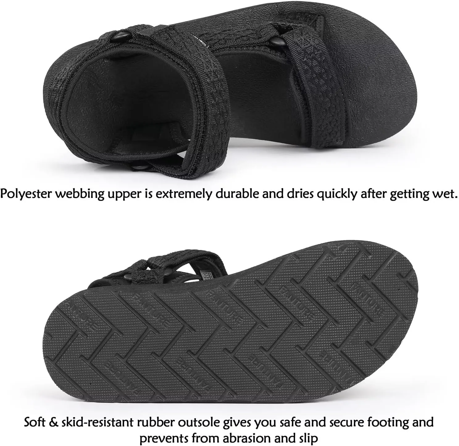 CIOR Women's Sport Sandals Hiking Sandals with Arch Support Yoga Mat Insole Outdoor Light Weight Water Shoes