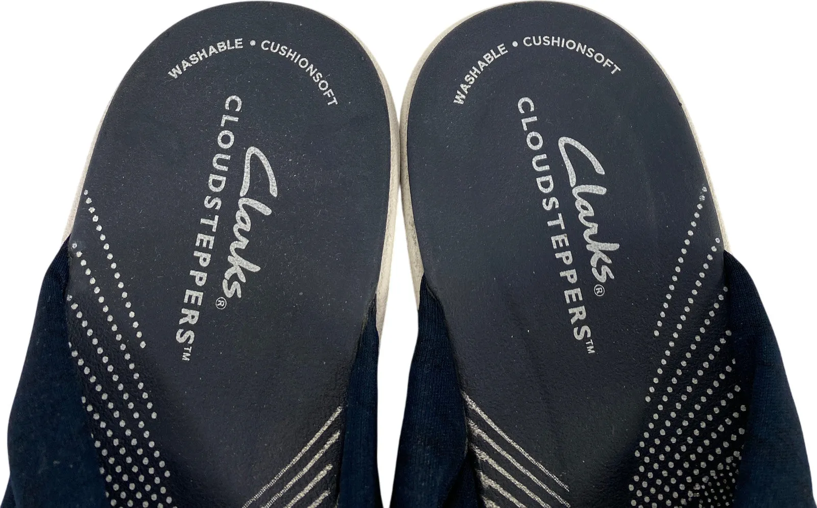 Clarks Cloudsteppers Women’s Blue Soft Strap Flip Flop Sandals - 7