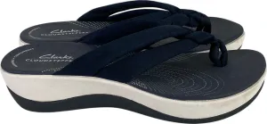 Clarks Cloudsteppers Women’s Blue Soft Strap Flip Flop Sandals - 7