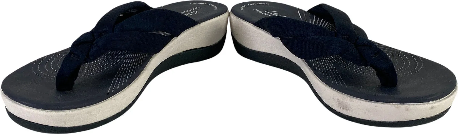 Clarks Cloudsteppers Women’s Blue Soft Strap Flip Flop Sandals - 7