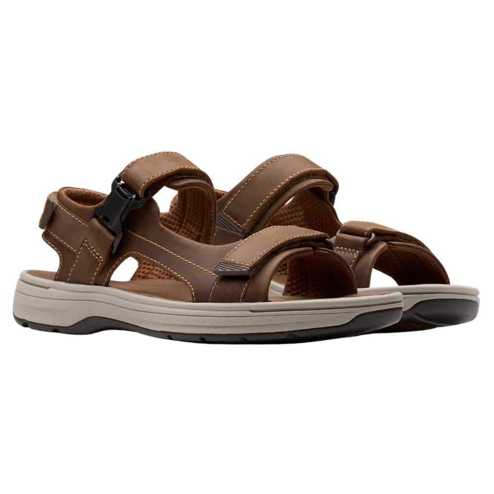 Clarks Saltway Edge Light Tan Leather Sandal (Men's)
