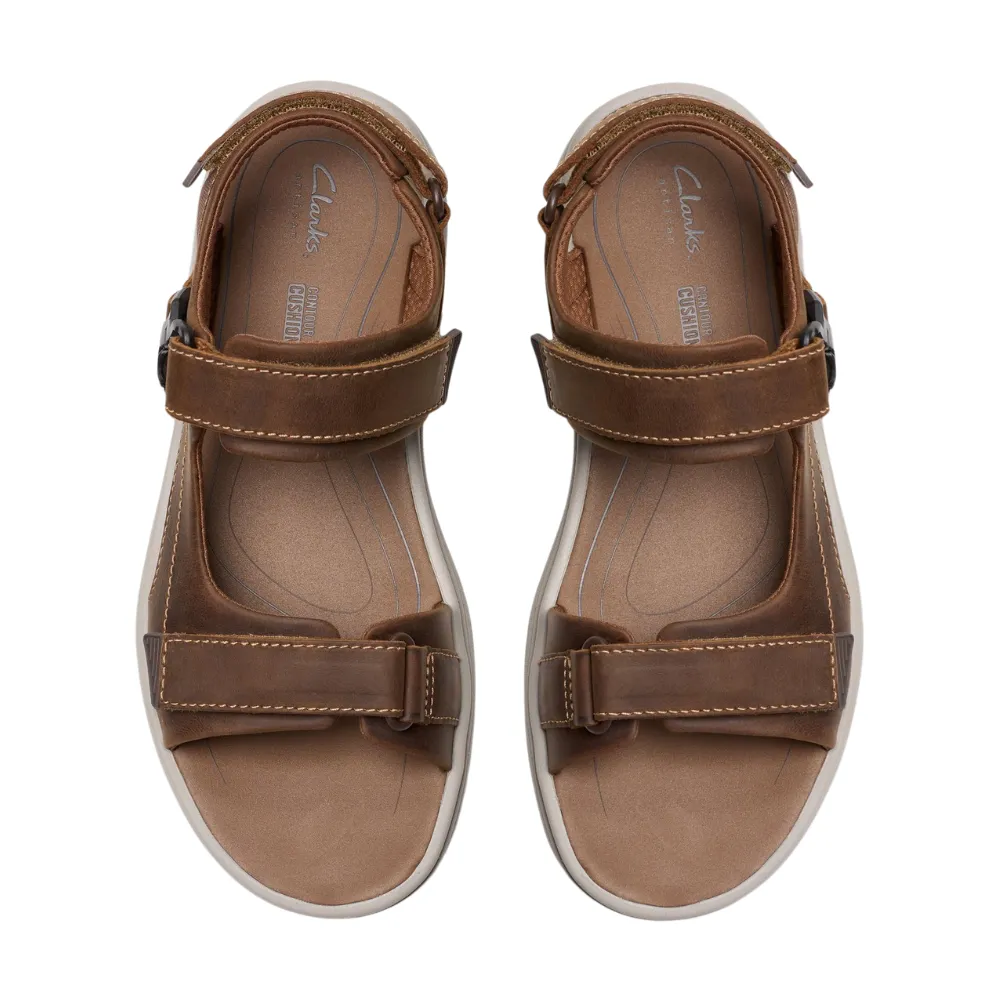 Clarks Saltway Edge Light Tan Leather Sandal (Men's)