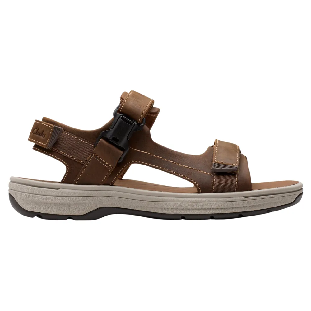 Clarks Saltway Edge Light Tan Leather Sandal (Men's)