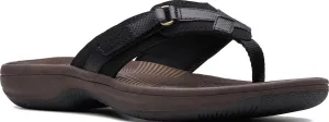 Clarks Womens Breeze Sea Flip-Flop Sandals - Comfortable Flip Flop with Adjustable Hook and Arch Support - Casual Summer Wearing Cloudsteppers for Everyday
