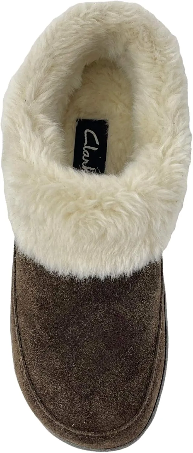Clarks Women's, Faux Fur Lined Slipper Clog