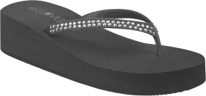 CLOVERLAY Women’s Flip Flops Platform Sandals Wedge Flip Flop Thong Sandal