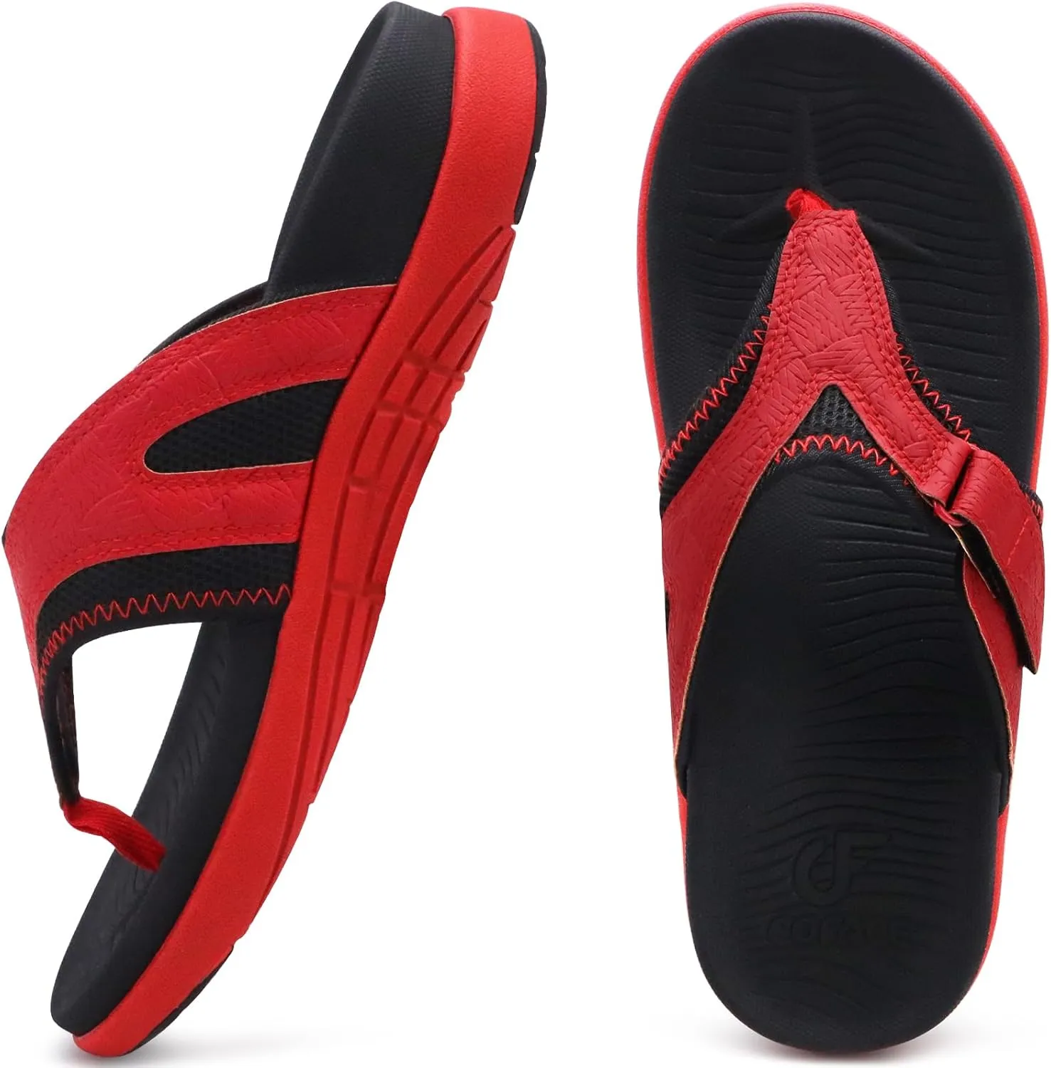 COFACE Flip Flops for Men with Arch Support Comfortable Man Thong Sandals Adjustable Beach Flip-flop Outdoor