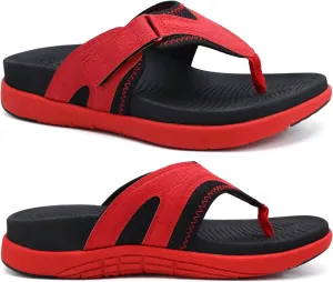 COFACE Flip Flops for Men with Arch Support Comfortable Man Thong Sandals Adjustable Beach Flip-flop Outdoor
