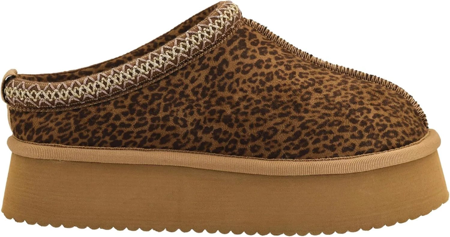 Corkys Footwear Pillow Talk 1.75-Inch Platform Slippers, Faux Fur Lining, Cozy Indoor/Outdoor Footwear for Fall & Winter