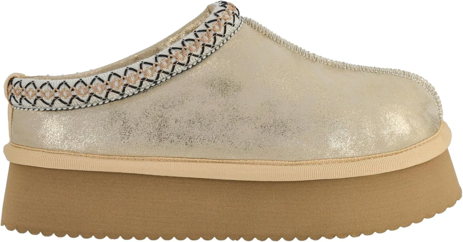 Corkys Footwear Pillow Talk 1.75-Inch Platform Slippers, Faux Fur Lining, Cozy Indoor/Outdoor Footwear for Fall & Winter