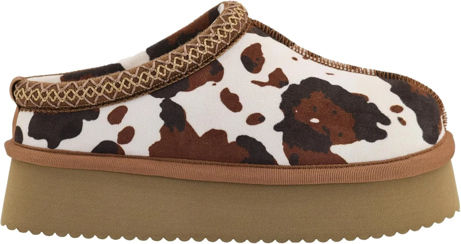 Corkys Footwear Pillow Talk 1.75-Inch Platform Slippers, Faux Fur Lining, Cozy Indoor/Outdoor Footwear for Fall & Winter