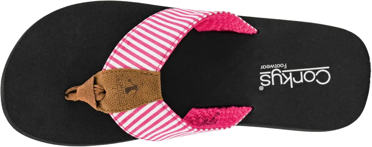 Corkys Footwear Womens Summer Break Flip Flops - Featuring A Thong Strap With Soft and Comfortable EVA insoles for All-Day Wear - Chic and Trendy Flip Flops