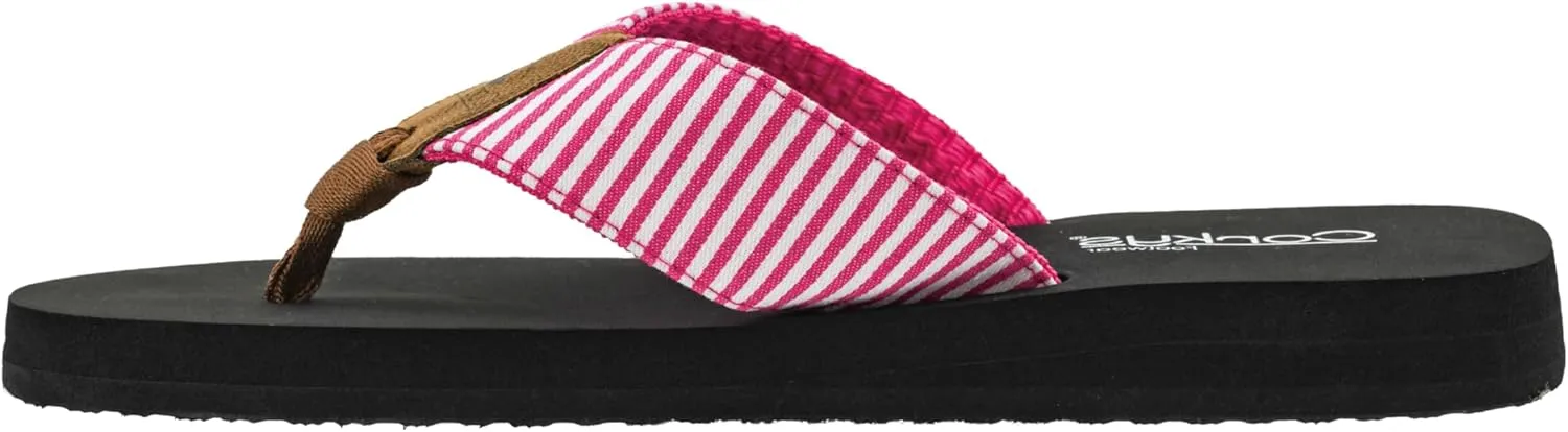 Corkys Footwear Womens Summer Break Flip Flops - Featuring A Thong Strap With Soft and Comfortable EVA insoles for All-Day Wear - Chic and Trendy Flip Flops