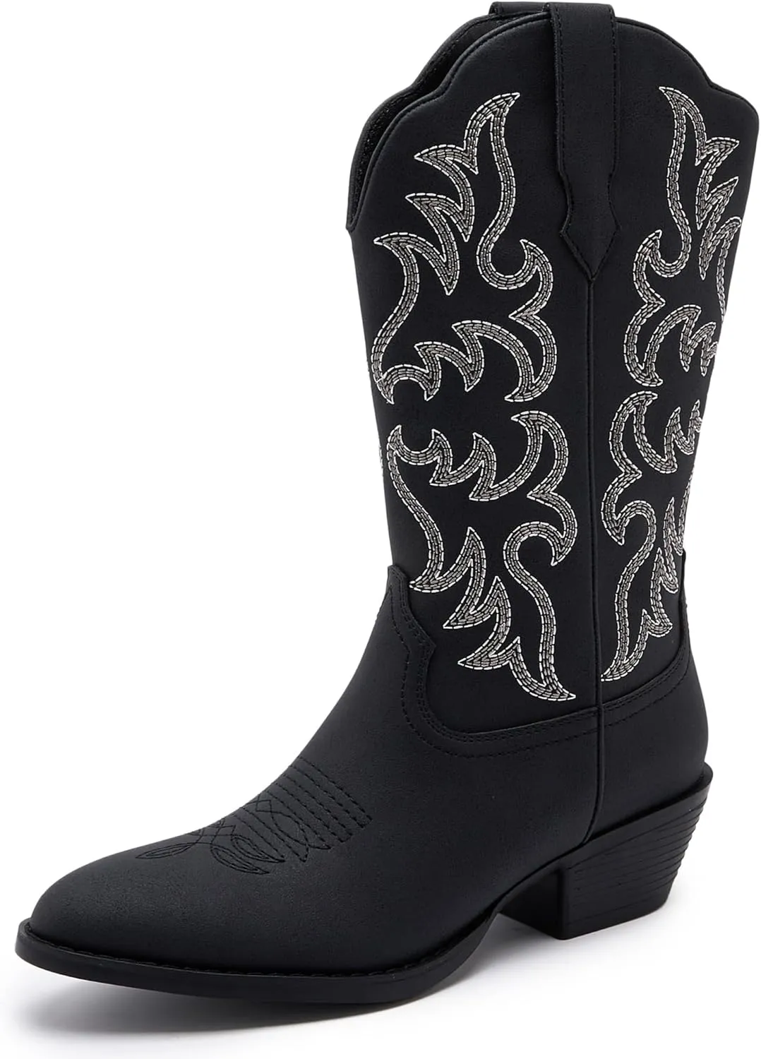 Cowboy Boots for Women - Classic Embroidery Traditional Style Cowgirl Boots, Comfortable Western Boots