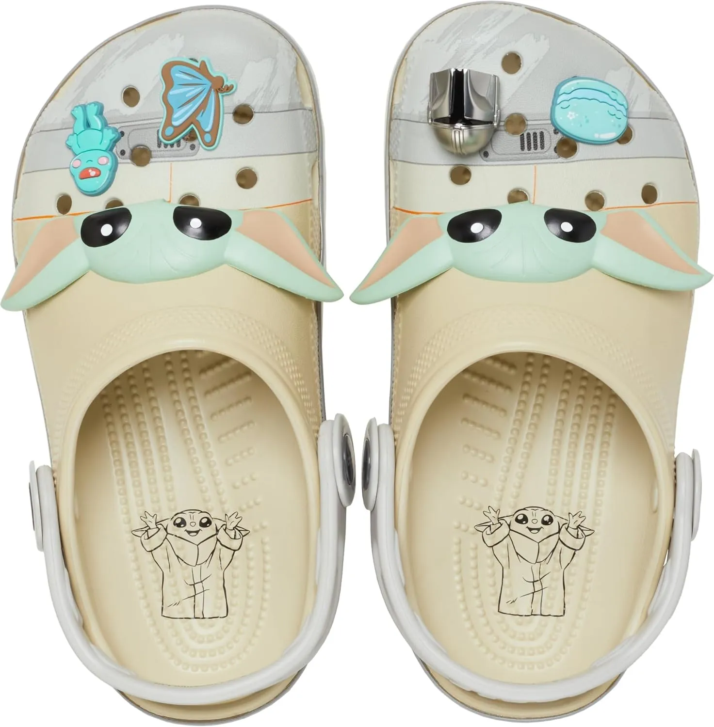 Crocs Boy's Classic Star Wars Clogs (Little Big Kid) Grogu K Bone