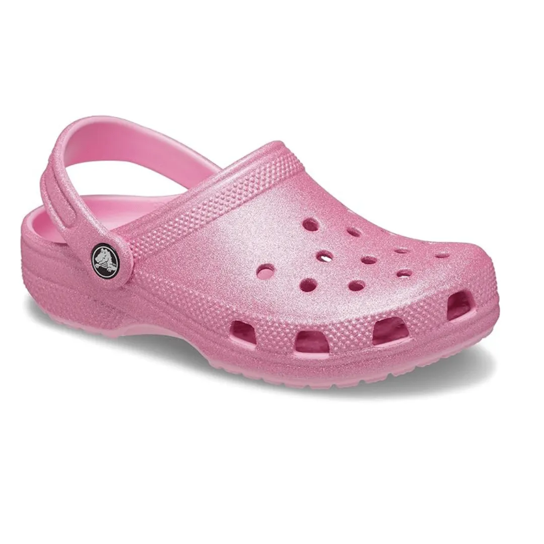 Crocs Classic Girls Clog - Pink Glitter