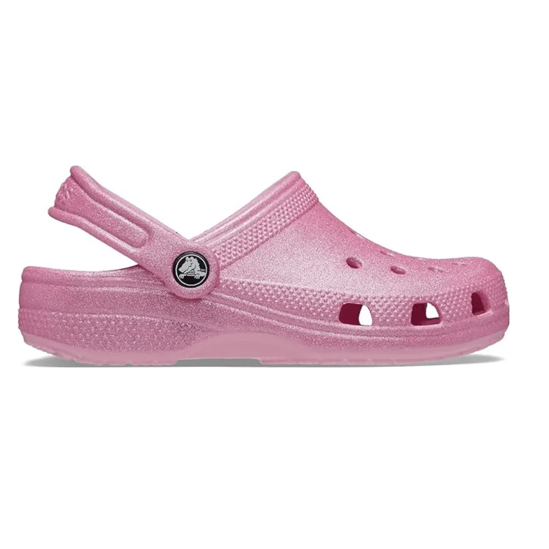 Crocs Classic Girls Clog - Pink Glitter
