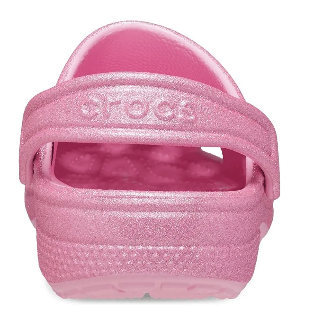 Crocs Classic Girls Clog - Pink Glitter
