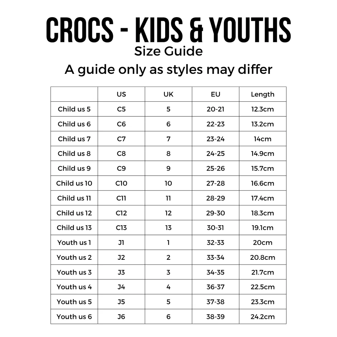 Crocs Kids - Classic Clog Lagoon Green Teal - Junior Youths Sizes